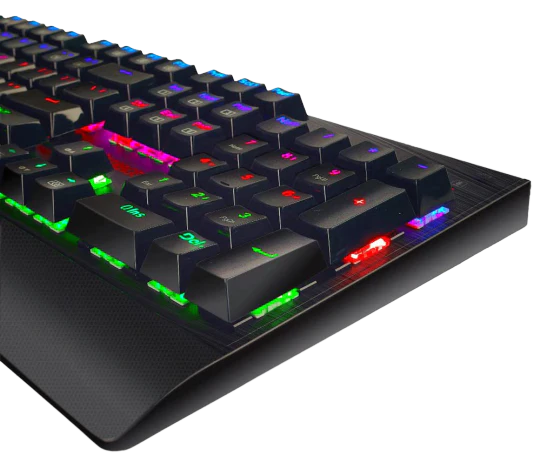 Redragon K557 Kala RGB Backlit Waterproof with Blue Switches, Anti-ghosting 104 Keys, Gold-plated USB, Wired Mechanical Gaming Keyboard - Redragon Redragon K557 Kala RGB Backlit Waterproof with Blue Switches, Anti-ghosting 104 Keys, Gold-plated USB, Wired Mechanical Gaming Keyboard - Redragon